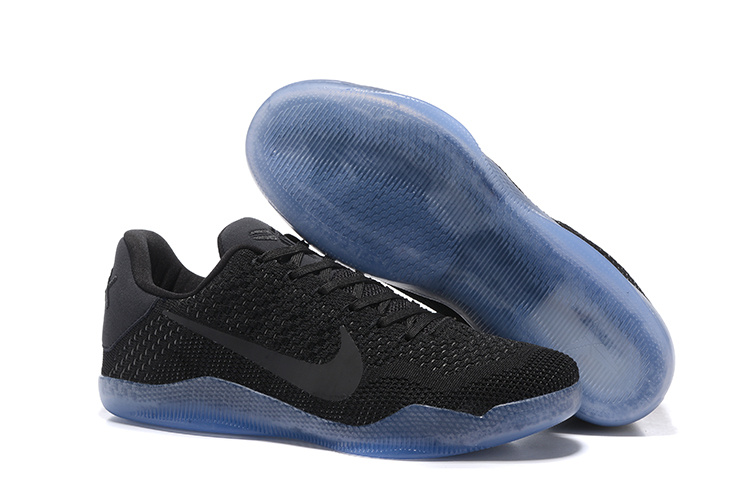Women Nike Kobe 11 Flyknit Black Gamma Blue Shoes